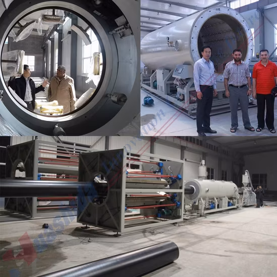 PE-HDPE-Kunststoffrohr-Herstellungsmaschine, Vakuum-Kalibriermantelrohr